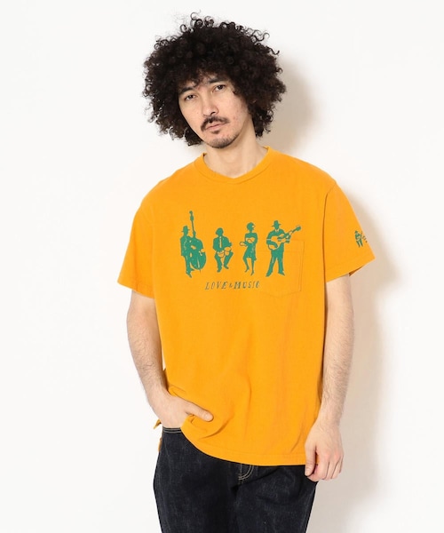 Tシャツ・カットソー Engineered Garments OVERSIZE FIT SHIRT (22F1A001_BN002) Engineered Garments(エンジニアードガーメンツ)の「printed