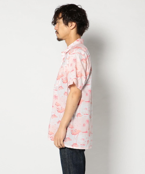 新品未使用 エンジニアードガーメンツ camp shirt ピンク xxs 新品未使用 エンジニアードガーメンツ camp shirt ピンク XXS