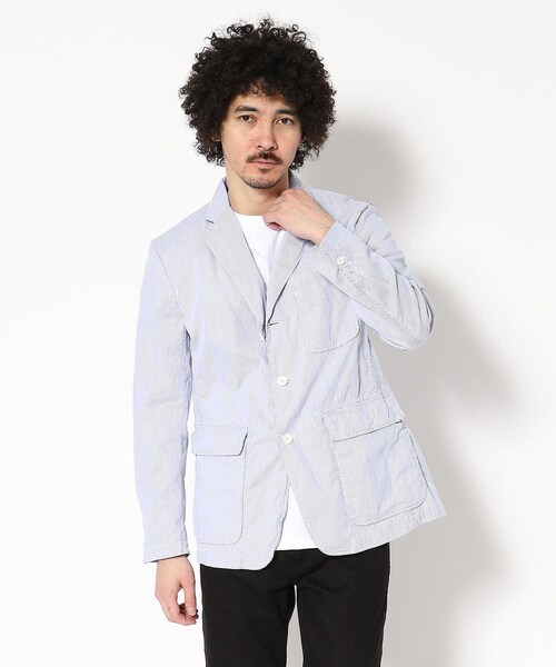 Engineered Garments(エンジニアードガーメンツ)の「Baker jkt cotton cordlane /Engineered Garments(エンジニアド ガーメンツ)(ジャケット/アウター・メンズ・BLUE・BLUE/S (再入荷メール受付中))」の2枚目の写真