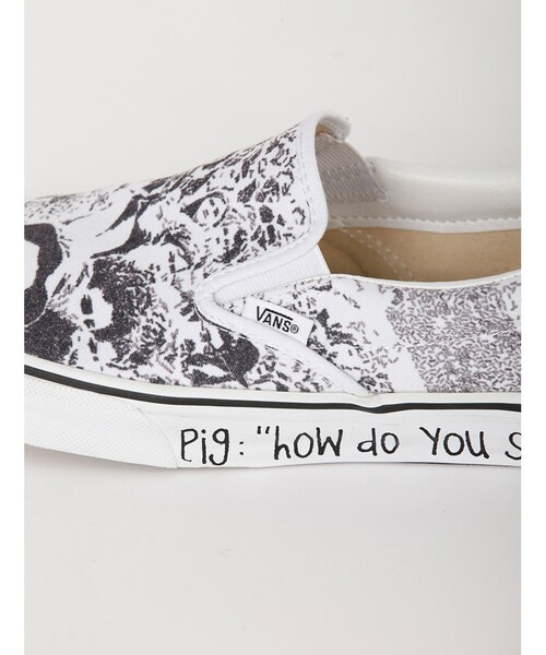 VANS×REMI RELIEF バンズ×レミレリーフ おとなしかっ クラウド スリッポン