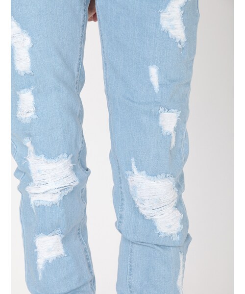 DANKE SCHON(ダンケシェーン)の「LHP/エルエイチピー/DankeSchon/ダンケシェーン/Damege Skinny RepairPants(パンツ・メンズ・WHITE/BLACK/BLUE・WHITE/S (再入荷メール受付中)/WHITE/M (再入荷メール受付中)/WHITE/L (再入荷メール受付中)/WHITE/XL (再入荷メール受付中)/BLACK/S (再入荷メール受付中)/BLACK/M (再入荷メール受付中)/BLACK/L (再入荷メール受付中)/BLACK/XL (再入荷メール受付中)/BLUE/S (再入荷メール受付中)/BLUE/M (再入荷メール受付中)/BLUE/L (再入荷メール受付中)/BLUE/XL (再入荷メール受付中))」の6枚目の写真