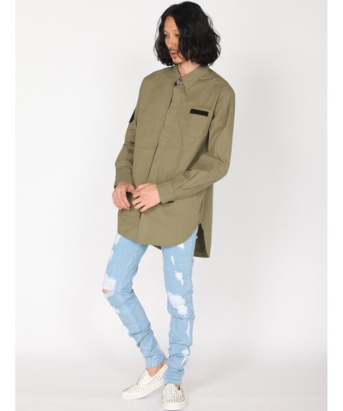 DANKE SCHON(ダンケシェーン)の「LHP/エルエイチピー/DankeSchon/ダンケシェーン/Damege Skinny RepairPants(パンツ・メンズ・WHITE/BLACK/BLUE・WHITE/S (再入荷メール受付中)/WHITE/M (再入荷メール受付中)/WHITE/L (再入荷メール受付中)/WHITE/XL (再入荷メール受付中)/BLACK/S (再入荷メール受付中)/BLACK/M (再入荷メール受付中)/BLACK/L (再入荷メール受付中)/BLACK/XL (再入荷メール受付中)/BLUE/S (再入荷メール受付中)/BLUE/M (再入荷メール受付中)/BLUE/L (再入荷メール受付中)/BLUE/XL (再入荷メール受付中))」の10枚目の写真