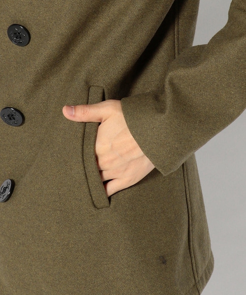 Schott(ショット)の「Schott/ショット/753US PEA COAT 24oz/ピーコート 24オンス(ジャケット/アウター・メンズ・OLIVE/NAVY・OLIVE/36 (残り1点)/OLIVE/38 (残り1点)/OLIVE/40 (残り1点)/NAVY/36 (残り1点)/NAVY/38 (残り1点)/NAVY/40 (残り1点))」の7枚目の写真