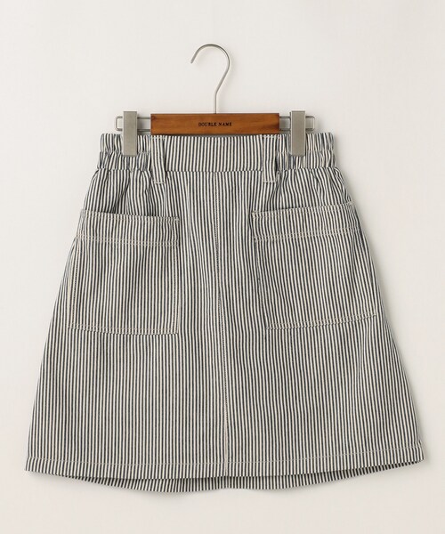 DOUBLE NAME(ダブルネーム)の「ベルト付台形スカート(スカート・レディース・黒/ネイビー/カーキ/ベージュ/柄A・FREE)」の11枚目の写真