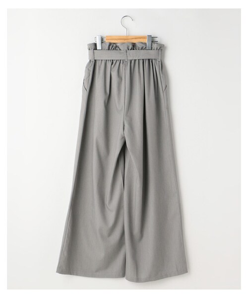 frames RAY CASSIN（フレームスレイカズン）の「リボンベルト付きタックワイドパンツ（パンツ・レディース・ネイビー/ライトグレー/グレージュ・FREE）」の11枚目の写真