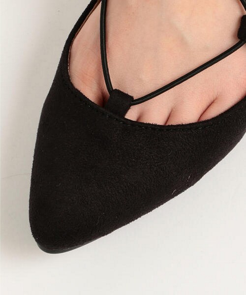 RAY CASSIN(レイカズン)の「レースアップフラットシューズ(シューズ・レディース・黒/キャメル・S/M/L)」の7枚目の写真