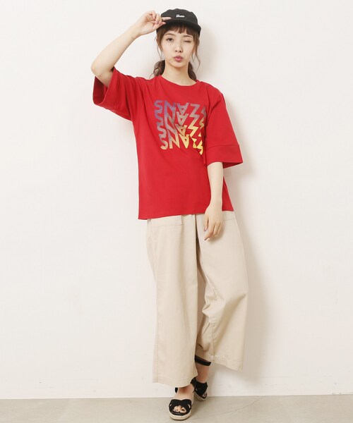 RAY CASSIN（レイカズン）の「ベイカーワイドパンツ（パンツ・レディース・カーキ/ベージュ/サンドベージュ・FREE）」の3枚目の写真