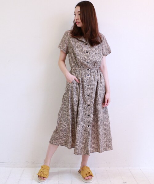 Frames Ray Cassin フレームスレイカズン の 小花柄開襟ワンピース ワンピース ドレス Wear