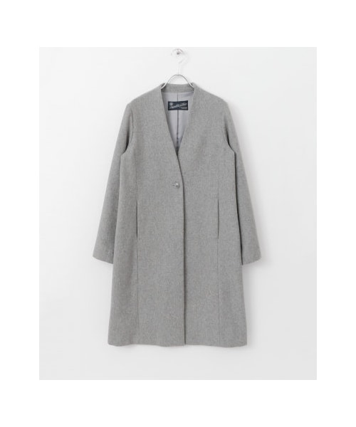 アーバンリサーチ バカラーコート S グレーチェック SENSE OF PLACE by URBAN RESEARCH（センスオブプレイスバイアーバン