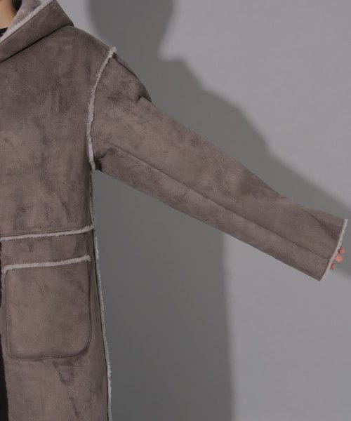 sprung ロンハーマン別注 ムートンリバーシブルコート
