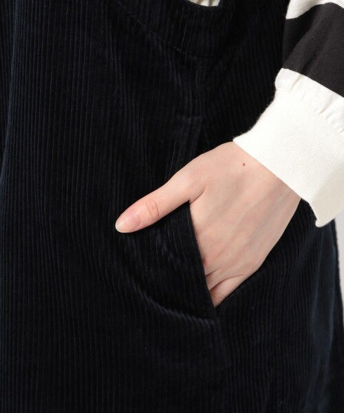 studio CLIP（スタディオクリップ）の「[WEB限定先行予約]AIRコールジャンパースカート（スカート・ブラウン/ネイビー）」の6枚目の写真