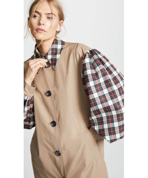 ISA ARFEN（イサ アフェン）の「Isa Arfen Contrast Olivia Trench 