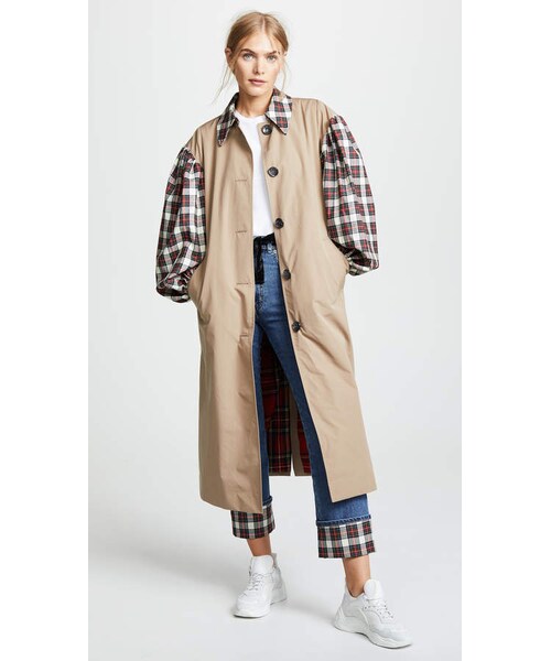 ISA ARFEN（イサ アフェン）の「Isa Arfen Contrast Olivia Trench 