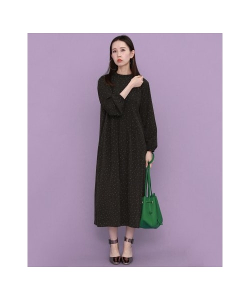 KBF（ケイビーエフ）の「【予約】WEB限定 プチドットワンピース（ワンピース/ドレス・レディース・BLACK/NAVY・one）」の3枚目の写真