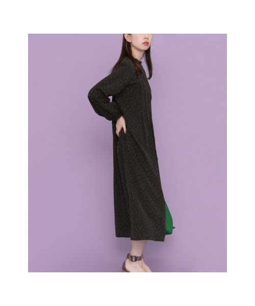 KBF（ケイビーエフ）の「【予約】WEB限定 プチドットワンピース（ワンピース/ドレス・レディース・BLACK/NAVY・one）」の4枚目の写真