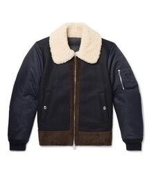 MONCLER（モンクレール）の「Moncler Plovan Shearling And Suede 