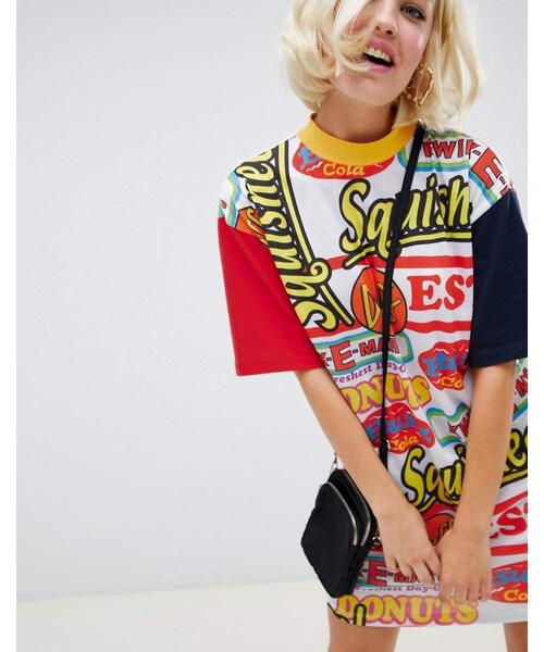 The Simpsons（ザ・シンプソンズ）の「The Simpsons x ASOS DESIGN all over print t-shirt dress（マタニティウェア/グッズ・レディース・Multi・Us 0）」の4枚目の写真