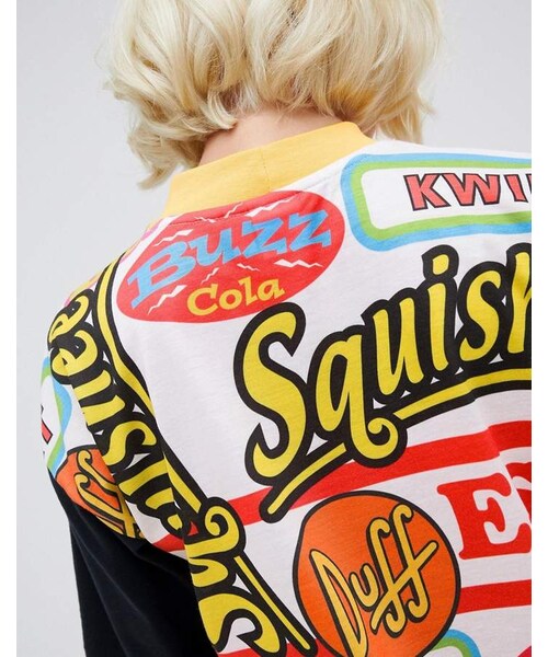 The Simpsons（ザ・シンプソンズ）の「The Simpsons x ASOS DESIGN all over print t-shirt dress（マタニティウェア/グッズ・レディース・Multi・Us 0）」の2枚目の写真