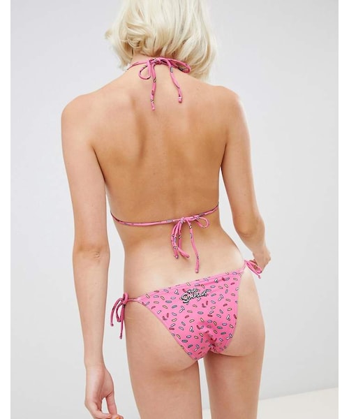 The Simpsons（ザ・シンプソンズ）の「The Simpsons x ASOS DESIGN bikini top（水着・レディース・Pink・Us 8/Us 4/Us 6）」の4枚目の写真