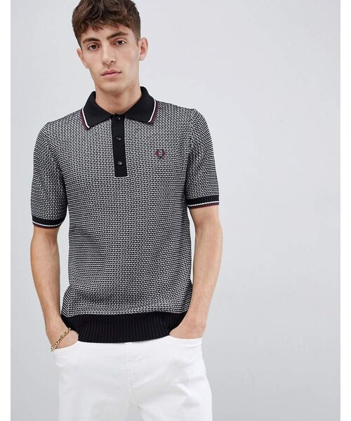 FRED PERRY knit polo shirt
