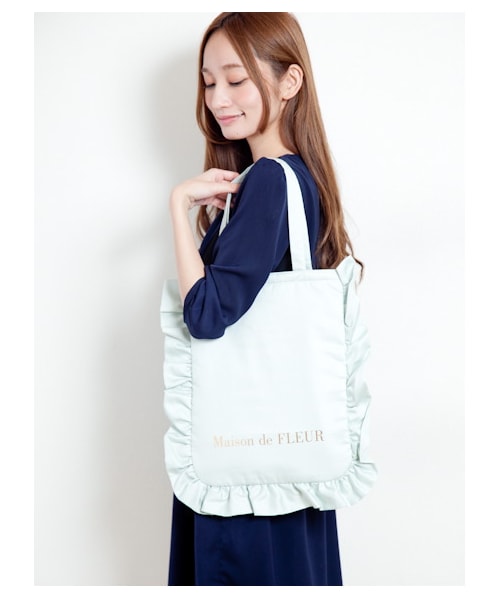 Maison de FLEUR（メゾンドフルール）の「フリルトートバッグ （バッグ 
