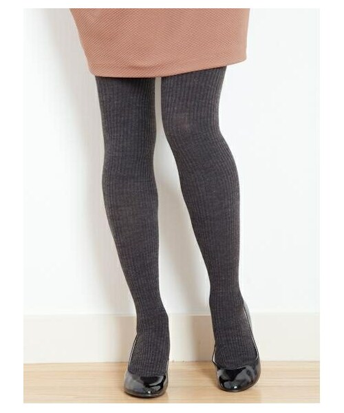 Maison de FLEUR（メゾンドフルール）の「リブバルキータイツ（タイツ