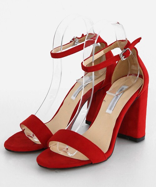 DHOLIC（ディーホリック）の「ストラップハイヒールシューズ（その他シューズ・レディース・ブラック/ホワイト/シルバー/ベージュ/レッド/その他・225/230/235/240/245/250）」の4枚目の写真