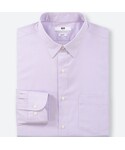 ユニクロ | ファインクロスストレッチスリムフィットチェックシャツ（レギュラーカラー・長袖）(襯衫)