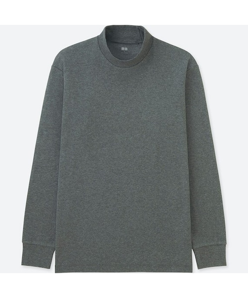 UNIQLO（ユニクロ）の「ソフトタッチハイネックT（長袖）（Tシャツ/カットソー・メンズ・BLUE 66/GRAY 04/DARK GRAY 08/NAVY 69/BLACK 09/YELLOW 47/WHITE 00/DARK GREEN 59・XXL/XS/XL/S/M/4XL/L/3XL）」の4枚目の写真