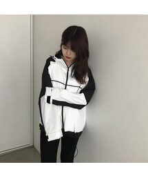 ANDGEEBEE | bicolor big jacket(マウンテンパーカー)