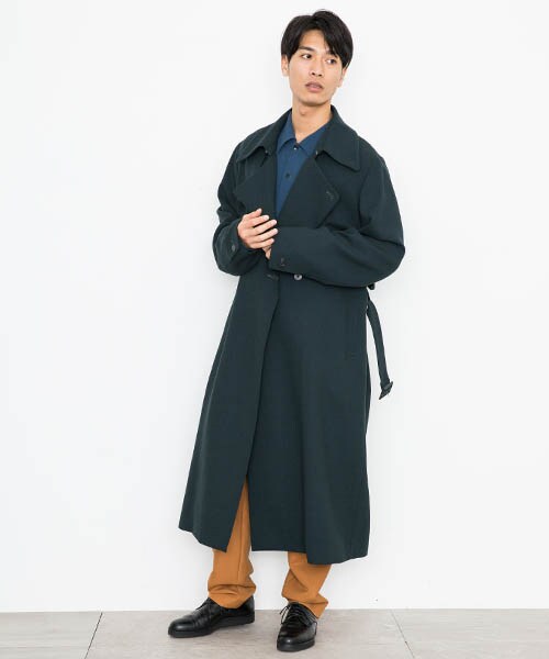 ethosens トレンチコート　サイズ2 エトセンス ジョーゼットトレンチコート ethosens トレンチ