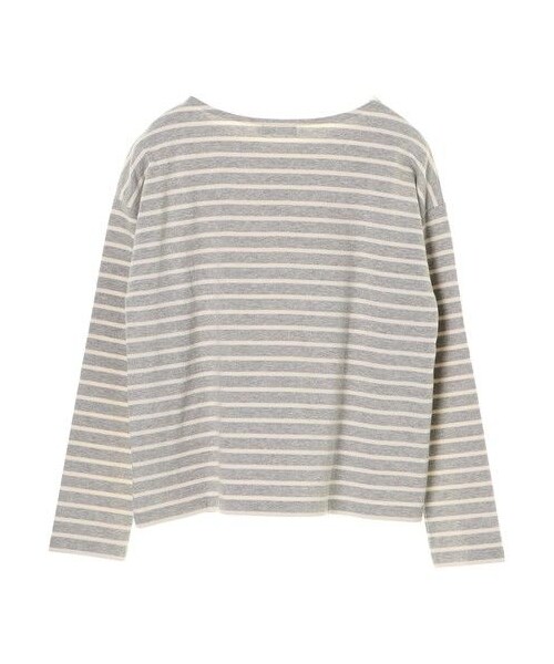 earth music&ecology（アースミュージックアンドエコロジー）の「ボーダーボーダープルオーバー(プレーン)（トップス・アイボリー/杢グレー/ブラック/ダークレッド/キャメル/ダークグリーン・M/L）」の4枚目の写真