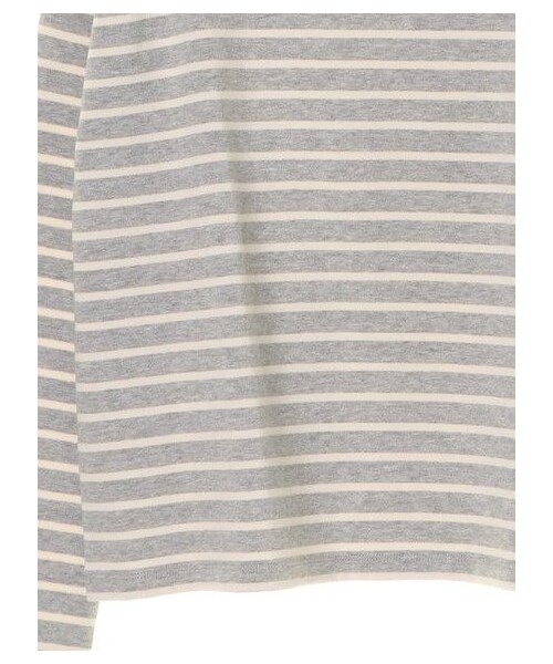 earth music&ecology（アースミュージックアンドエコロジー）の「ボーダーボーダープルオーバー(プレーン)（トップス・アイボリー/杢グレー/ブラック/ダークレッド/キャメル/ダークグリーン・M/L）」の7枚目の写真