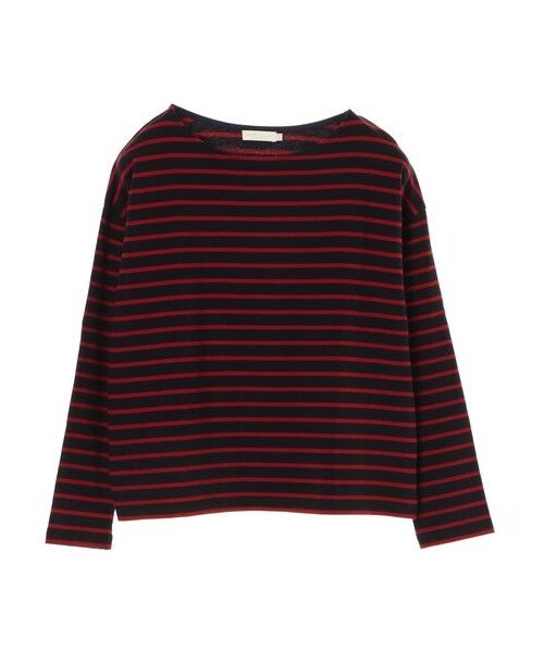 earth music&ecology（アースミュージックアンドエコロジー）の「ボーダーボーダープルオーバー(プレーン)（トップス・アイボリー/杢グレー/ブラック/ダークレッド/キャメル/ダークグリーン・M/L）」の11枚目の写真