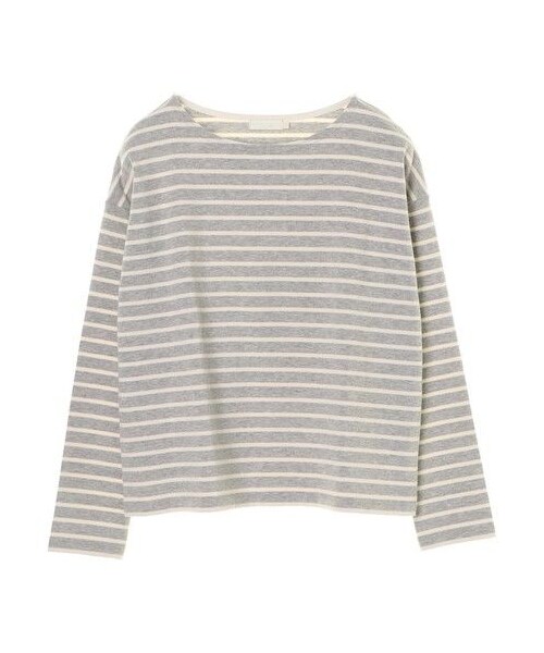 earth music&ecology（アースミュージックアンドエコロジー）の「ボーダーボーダープルオーバー(プレーン)（トップス・アイボリー/杢グレー/ブラック/ダークレッド/キャメル/ダークグリーン・M/L）」の9枚目の写真