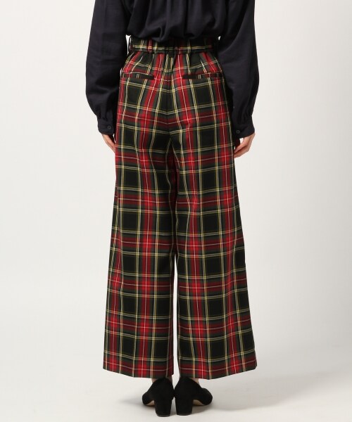 GLOBAL WORK(グローバルワーク)の「TRワイドパンツ(柄)(パンツ・ホワイトベース(チェック)/ブラックベース(チェック)/グレーベース(チェック)/レッドベース(チェック))」の17枚目の写真