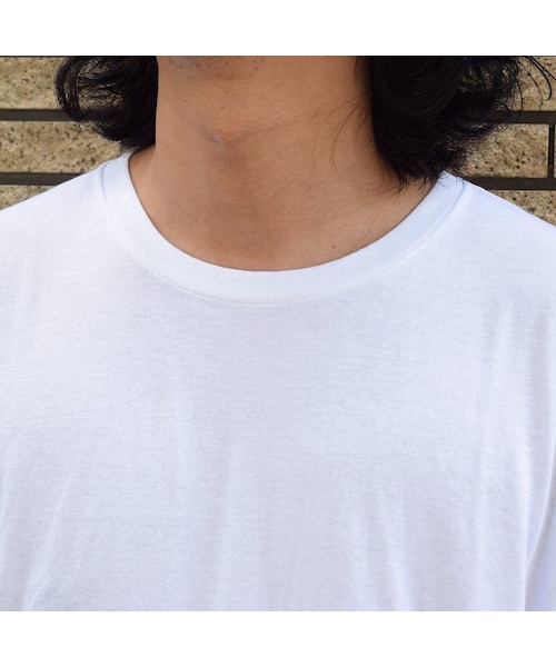 HANES(ヘインズ)の「【Hanes / 青パック / クルーネック】ジャパンフィット Japan Fit (白/2枚組)(Tシャツ/カットソー・メンズ・その他)」の8枚目の写真