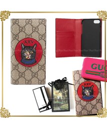 GUCCI ブラック iPhoneケース GGパターン 猫モチーフ 20180829103734791_215.jpeg