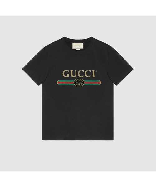 GUCCI グッチ ロゴ Tシャツ ブラック 黒 XS Tシャツ/カットソー(半袖/袖なし) 売り出し一掃