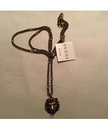 GUCCI ライオンロゴ ペンダントトップ GUCCI グッチ ライオンヘッド ペンダント付き ネックレス