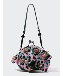 JAMIN PUECH ジャマンピュエッシュ ハンドバッグ ビーズ 刺繍 がま口 Jamin Puech（ジャマンピュエッシュ）の「がま口ビーズ刺繍