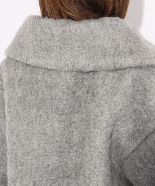 Heather（ヘザー）の「エリツキ／シャギーショートコート（ジャケット/アウター・グレー/ベージュ/ネイビー）」の14枚目の写真
