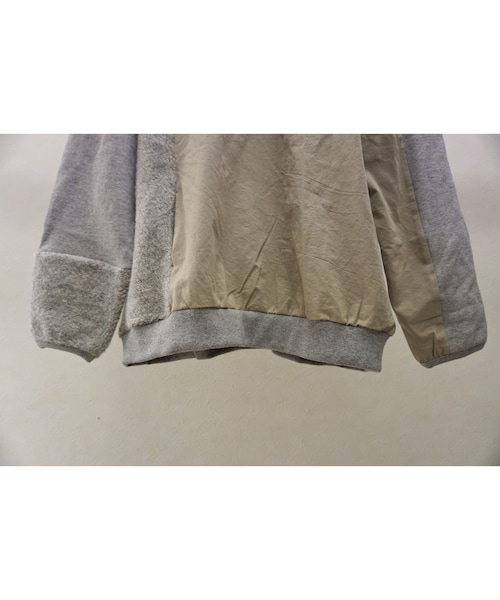 sneeuw スニュウ パネルパーカー sneeuw（スニュウ）の「sneuuw パネルパーカー（grey