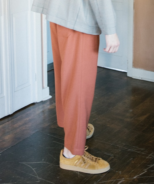 LIDNM（リドム）の「ダブルクロス2タックワイドパンツ【レンガ】（スラックス・メンズ・オレンジ・S.M.L）」の2枚目の写真