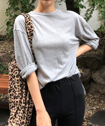 DHOLIC | テンセル混オーバーサイズTシャツ(Tシャツ/カットソー)