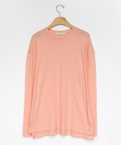 DHOLIC（ディーホリック）の「テンセル混オーバーサイズTシャツ（Tシャツ/カットソー・レディース・グレー/ホワイト/グリーン/ピンク/ブラック・FREE）」の5枚目の写真