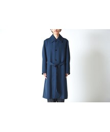 ETHOSENS | ETHOSENS ウールロングコート navy(トレンチコート)