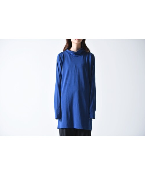 HOUSE OF THE VERY ISLAND'S(ハウスオブザベリーアイランズ)の「house of the very island's... ロングタートルネックプルオーバー(Tシャツ/カットソー・レディース・ブルー/ブラウン・M)」の1枚目の写真