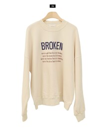 Dailyabout | モックネックレタリングスウェット(スウェット)