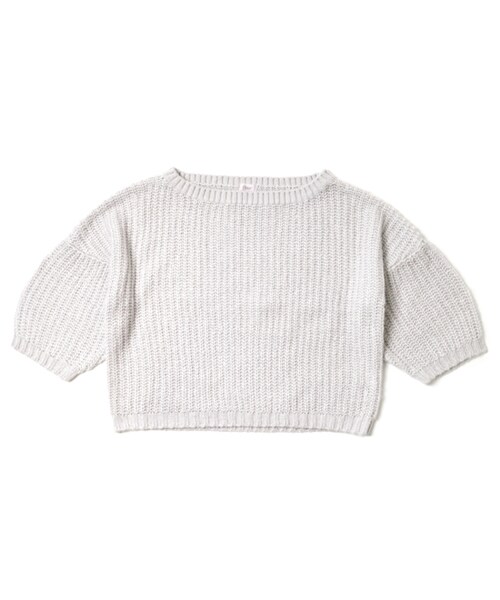 flower(フラワー)の「jewel color knit ~ジュエルカラーニット(ニット/セーター・レディース・パープル/ホワイト/グリーン・freesize)」の2枚目の写真